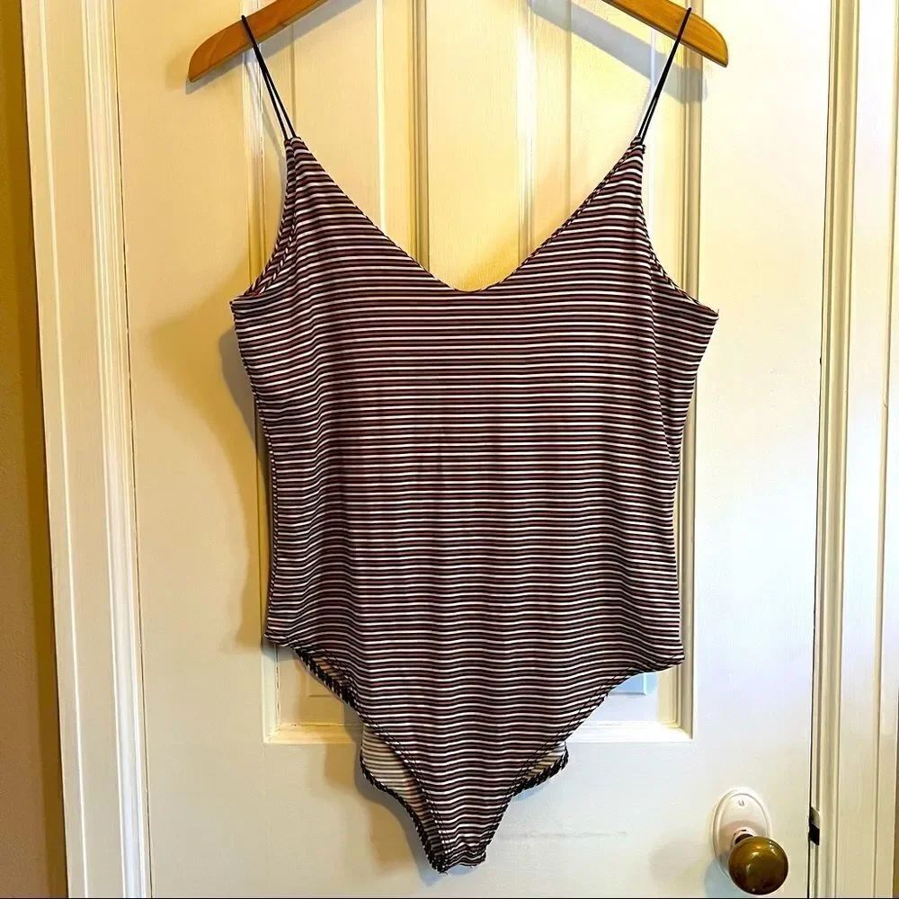Gaze striped body suit